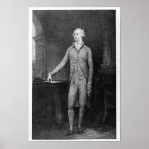 Pôster Alexander Hamilton, após a pintura de 1792