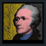 Pôster Alexander Hamilton Pop Art Retrato<br><div class="desc">Alexander Hamilton foi um dos Pais Encontrados dos Estados Unidos. Hamilton nunca foi presidente, porém, ele foi o primeiro secretário do Tesouro dos Estados Unidos e foi responsável pelas políticas econômicas durante a administração de Washington. Hamilton não parou por aí, criou o Partido Federalista, a Guarda da Costa dos EUA...</div>