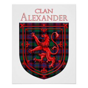 Pôster Alexander Hunting Tartan Xadrez Escocesa