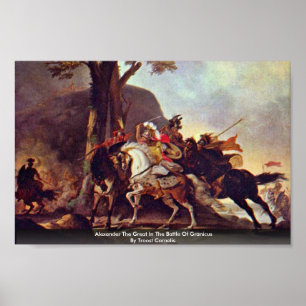 Pôster Alexander o excelente na batalha de Granicus