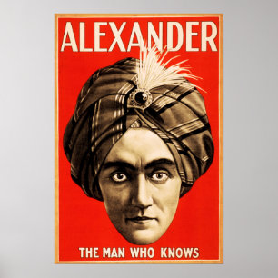 Poster ALEXANDER O Homem Que Conhece O Mágico Show Da Ilu