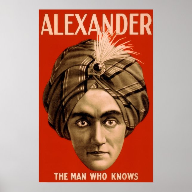 Pôster Alexander "O Homem Que Conhece" (O Poster) (Frente)