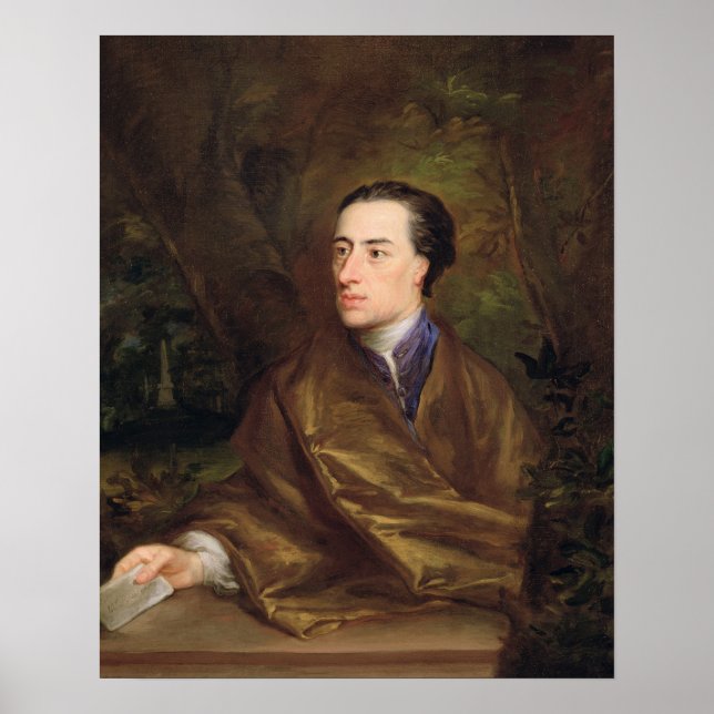 Pôster Alexander Pope (1688-1744) 1738 (petróleo sobre a  (Frente)