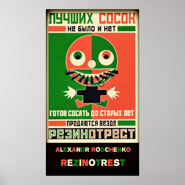 Poster Alexandr Rodchenko Rezinotrest (Frente)