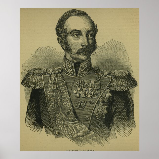 Poster Alexandre II da Rússia (Frente)