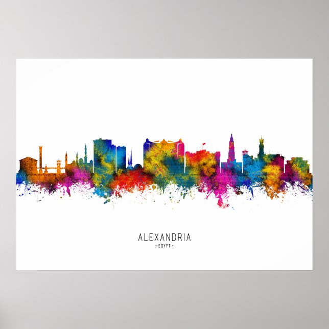 Poster Alexandria Egypt Skyline (Frente)