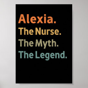 Poster Alexia A Enfermeira O Mito A Lenda Engraçado Vinta