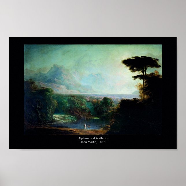 Poster Alfa de John Martin e Arethusa (Frente)