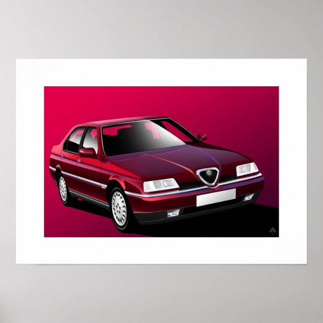Poster Alfa Romeo 164 (Frente)