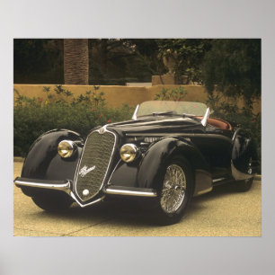 Poster Alfa Romeo 8C 2900B é um muito raro e muito