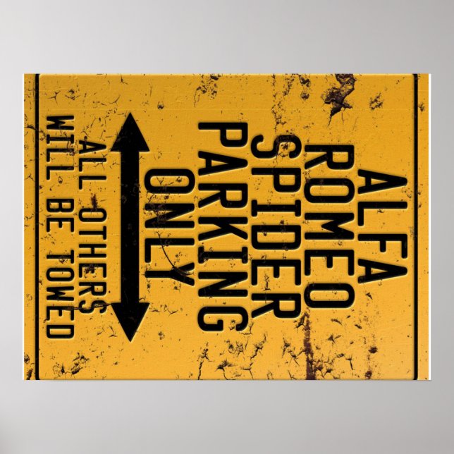 Poster Alfa Romeo Spider Apenas (Frente)