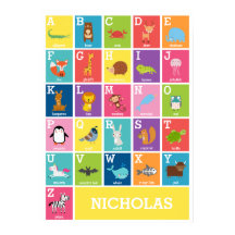 Alfabeto Animal | Alphabet Wall Art