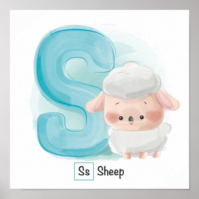 Poster Alfabeto Animal Cugado (Frente)