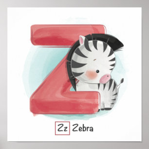 Poster Alfabeto Animal Cute