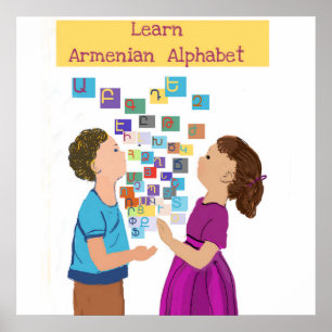 Poster Alfabeto Armênio