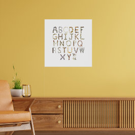 Poster Alfabeto Borboleta para o Núcleo da Natureza - ABC