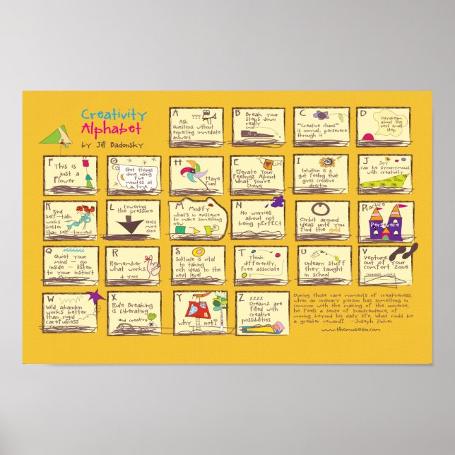 Poster Alfabeto criativo (Frente)