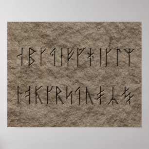 Pôster Alfabeto de Viking