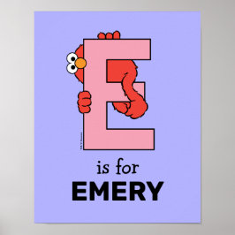 Poster Alfabeto do Elmo | E Rosa