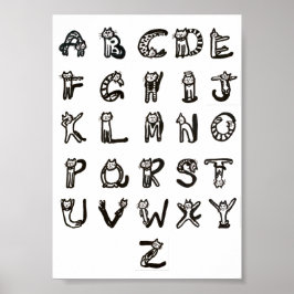 Poster - Alfabeto Felino