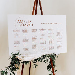 Poster Alfabeto Moderno Encontre seu Gráfico Sentado