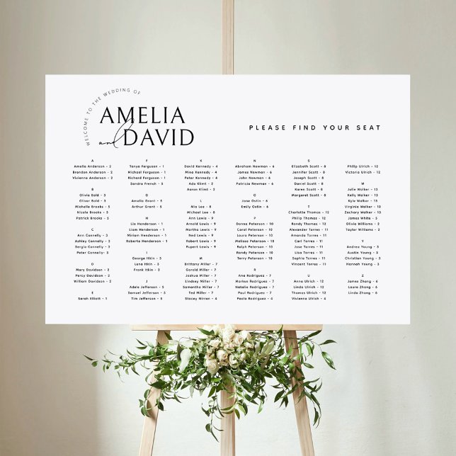 Poster Alfabeto Moderno Encontre seu Gráfico Sentado (Criador carregado)