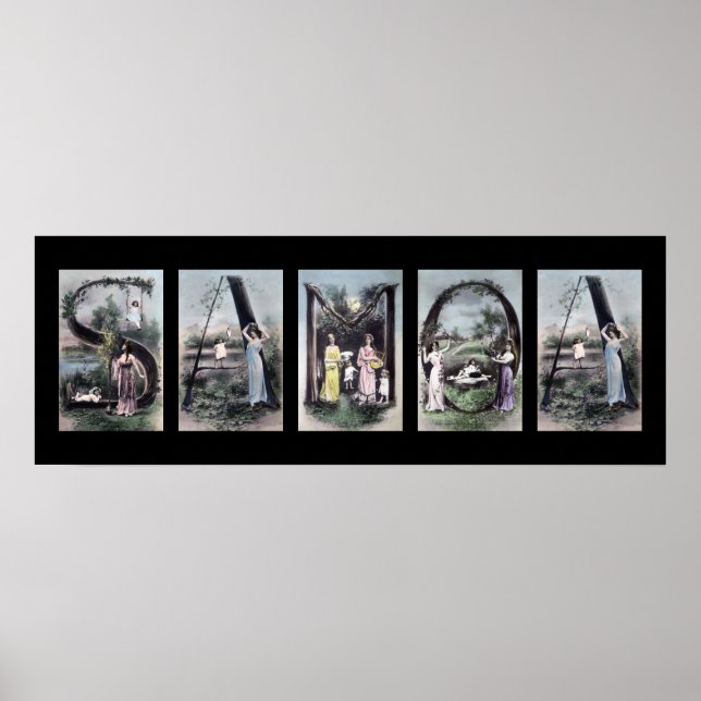 Pôster Alfabeto SAMOA - Nome Arte (Frente)