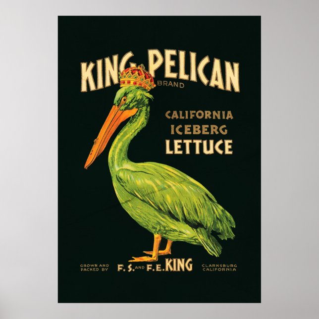 Poster Alface iceberg King Pelican (Frente)