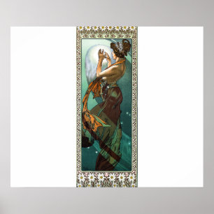 Poster alfons mucha Estrela do Norte
