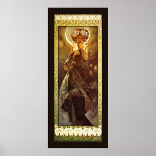 Poster Alfons Mucha: Luna