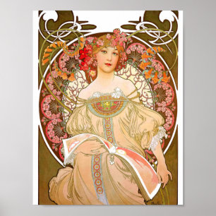 Poster Alfons Mucha Reverie