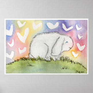 Poster Alfred Bunny Com Amor