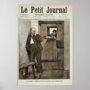 Pôster Alfred Dreyfus na prisão