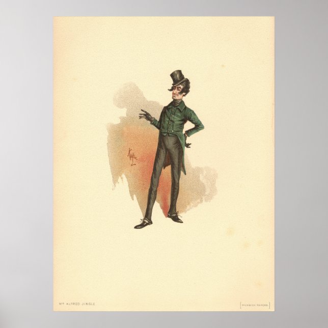 Poster Alfred Jingle, dos Papers Pickwick (Frente)