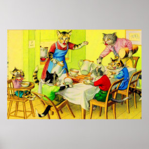 Poster Alfred Mainzer cats Jantam Desastre