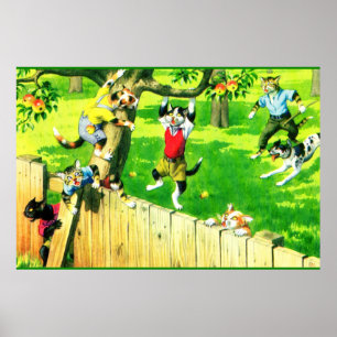 Poster Alfred Mainzer trepando uma macieira