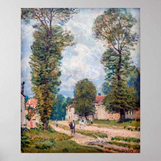 Poster Alfred Sisley - A Estrada Versalhes (Frente)