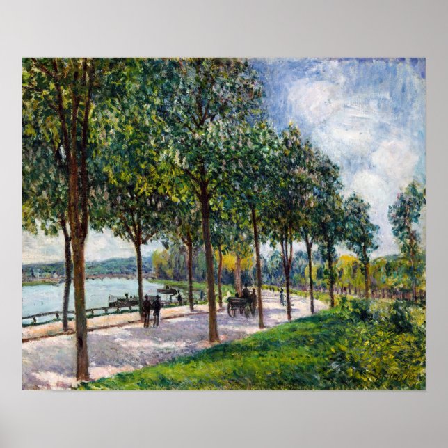 Poster Alfred Sisley - Allee de Castanheiras (Frente)