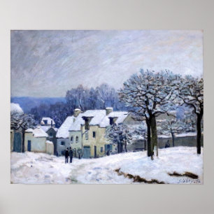 Poster Alfred Sisley - Coloque Chenil em Marly, Efeito da