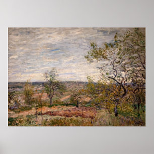 Poster Alfred Sisley - Dia do Vento em Veneux