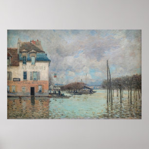 Poster Alfred Sisley - Inundação em Port-Marly 1876