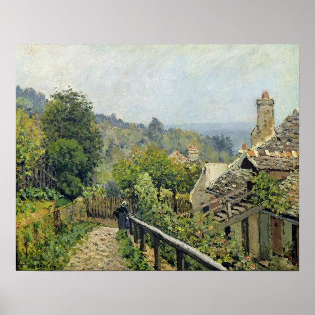 Pôster Alfred Sisley | Louveciennes, The Heights at Marly (Frente)