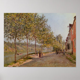 Pôster Alfred Sisley   Manhã de junho em Mamas Santos