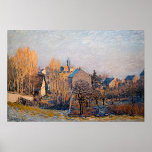 Poster Alfred Sisley - Manhã Gelada em Louveciennes