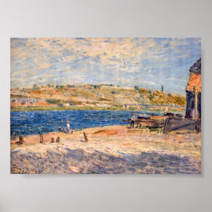 Poster Alfred Sisley - Margens do Rio em Saint-Mammes