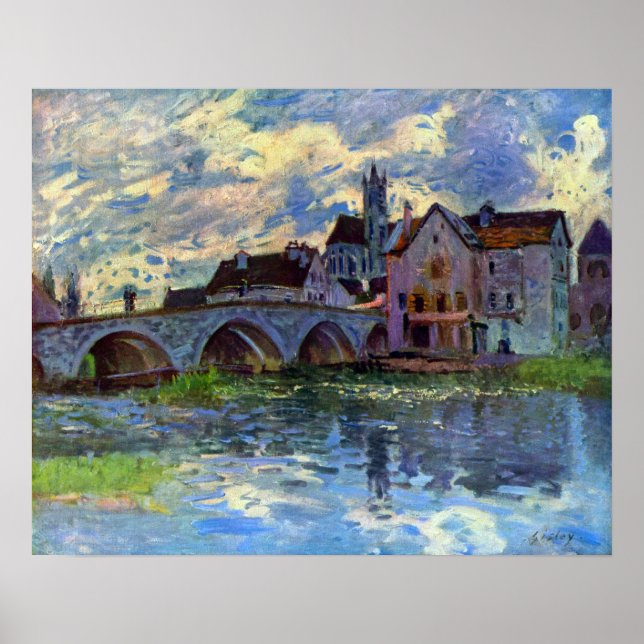 Poster Alfred Sisley - Moret-sur-Loing (Frente)
