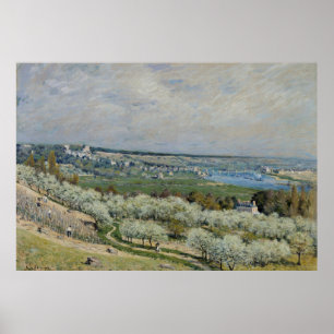 Poster Alfred Sisley O Terrace em Santo-Germain, Primaver