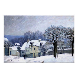 Pôster Alfred Sisley Place du Chenil em Marly, neve