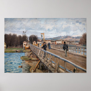 Poster Alfred Sisley - Ponte aérea de Argenteuil
