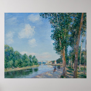Poster Alfred Sisley - Santo-Mammes. Luz do sol de junho